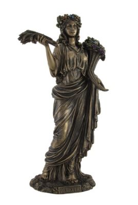 Veronese Design Greek Goddess of Harvest Demeter Bronzed Statue