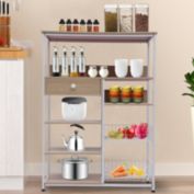 Stock Preferred 5-Tier Freestanding Kitchen Bakers Storage Rack in Burlywood