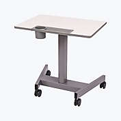 Offex STUDENT-P Student Pneumatic Adjustable Height Sit/StandDesk - Light Gray/Medium Gray
