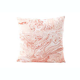 Anaya Home Pink Marbled Linen Down Alternative 20x20 Pillow
