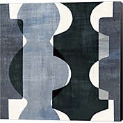 Great Art Now Geometric Deco I BW by Wild Apple Portfolio 12-Inch x 12-Inch Canvas Wall Art