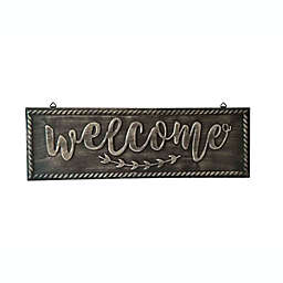 38 Inch Welcome Sign Wall D?cor, Rustic Farmhouse Decoration - Rustic Grey