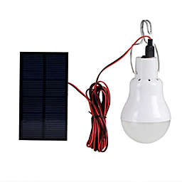 Discount Trends Portable Solar Panel Power LED Bulb Lamp Outdoor Camp Tent Fishing Light 15W