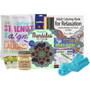 GBDS Stress Reducing Coloring Gift Tote- get well soon gifts for women - get well soon gift basket