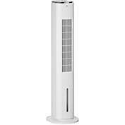 HOMCOM Portable Air Cooler, Evaporative Ice Cooling Fan Water Conditioner Unit with 3 Modes, 3 Speed, Remote Control, Timer, Oscillating for Home Quiet Bedroom, White