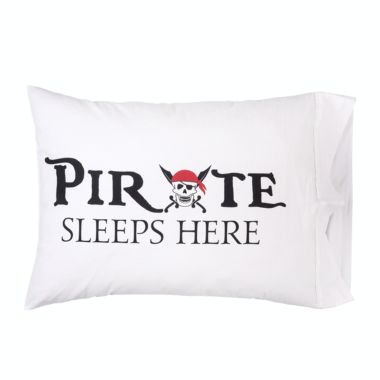 C&F Home 20" x 30" Pirate Sleeps Here Pillowcase. View a larger version of this product image.