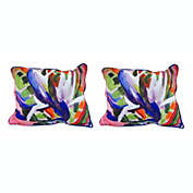 Betsy Drake Bird Of Paradise Floral 20in.X16in. Decorative Throw Pillow