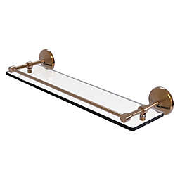 Allied Brass Monte Carlo 22 Inch Tempered Glass Shelf with Gallery Rail