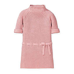 Hope & Henry Girls' Chunky Rib Turtleneck Sweater Dress (Rose, 3)