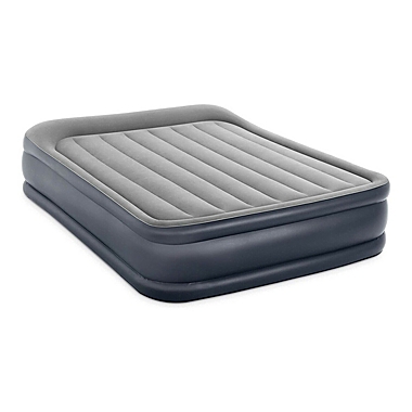 Intex Dura Beam Deluxe Pillow Raised Airbed Mattress with Built In Pump, Queen. View a larger version of this product image.