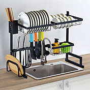 Kitcheniva Drying Rack Drainer Shelf Stainless Steel Kitchen Cutlery Holder Over Sink Dish