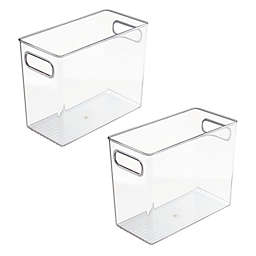 mDesign Plastic Kitchen Pantry Storage Organizer Container Bin - 2 Pack