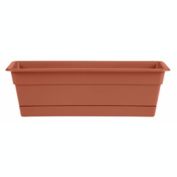 Bloem DCBT36-46 Series Dura Cotta Planter Window Box,  36, Terra Cotta