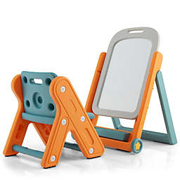 Slickblue Kids Height Adjustable Art Easel Set with Chair