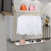 Infinity Merch Heavy Duty Garment Rack Gold