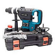 Infinity Merch 1-1/2"  1100W 110V SDS Electric Hammer Drill Set in Blue