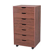 Inq Boutique 7-Drawer Chest, MDF Storage Dresser Cabinet with Wheels RT