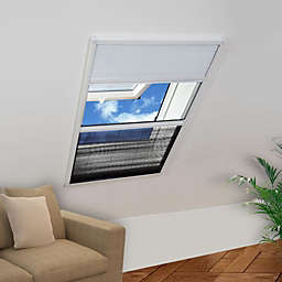 vidaXL Plisse Insect Screen for Window Aluminum 23.6