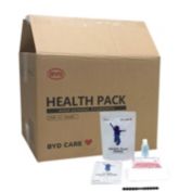 Offex Office School Health Pack PPE Student Kit for Adults 12+ Years - Includes  1 Hand Sanitizer(50ml), Wet Wipes(25 count), Single-Use Face Mask(10 pcs) - White, Case of 20 Kits