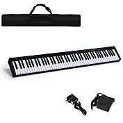 Gymax 88 Key Portable Full Size Digital Piano MIDI Keyboard w/ Pedal