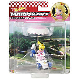 Hot Wheels Die-Cast Mario Kart Princess Peach in B-Dasher Kart with Peach Parasol Glider