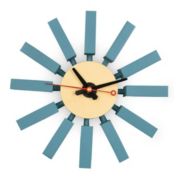 LeisureMod LeisureMod Vdara Modern Design Block Silent Non-Ticking Wall Clock CCL11BU