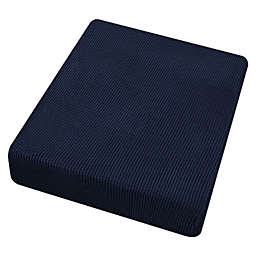 Kitcheniva Stretch Chair Sofa Seat Cushion Cover Slipcover, Navy Blue
