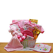 GBDS Easy as ABC New Baby Gift Basket Pink baby bath set -  baby girl gifts - new baby gift basket