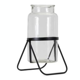 Melrose Home Decorative Vase In Stand (Set of 2) 14\