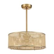 Savoy House 25-FD-1650-322 Astoria 4-Light Fandelier in Warm Brass (25" W x 11"H)