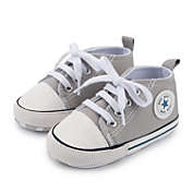 Shaddai Ropa Y Accesorios Baby Shoes, Girls or Boy, Soft Non-Slip Sole Newborn First Walkers, Star, Canvas High Top Sneakers, Denim, Unisex