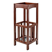 Winsome Wood Rex Umbrella Stand with Metal Tray