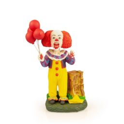 OFFICIAL Pennywise (1990) Bobble Head Figure   Exclusive IT Collectible - Blood Splatter Design   8\