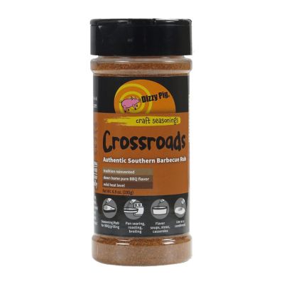 Dizzy Pig BBQ Company Crossroads Authentic Southern BBQ Rub 6.9 Oz Bottle