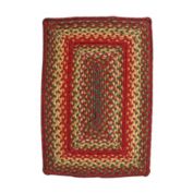 Home Spice Decor 13" x 19" Placemat Rectangle Cider Barn Jute Braided Accessories, Set of 4