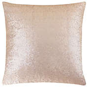 PiccoCasa 1 Pc Sequin Throw Pillow Cover, Glitzy Decorative Cushion Cover, Shiny Sparkling Satin Square Pillowcase Cover for Livingroom Decor Wedding Party, Black, Champagne Color, 18"x18"