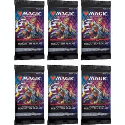 Magic  The Gathering Set Booster Pack Lot - Adventures in The Forgotten Realms - 6 Packs