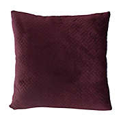 Northlight 17" Burgundy Velvet Embossed Patterned Throw Pillow