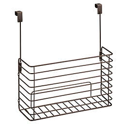 mDesign Metal Over Cabinet Hanging Kitchen Storage Basket