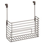 mDesign Metal Over Cabinet Hanging Kitchen Storage Basket