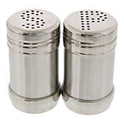 Juvale Stainless Steel Salt and Pepper Shakers Set for Kitchen Condiments (3.5 In, 2 Pieces)