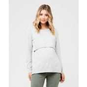 Ripe Maternity Toni Ripe Maternity Nursing Knit Silver Marle