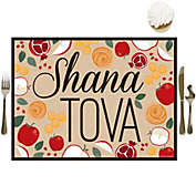 Big Dot of Happiness Rosh Hashanah - Party Table Decorations - New Year Placemats - Set of 16