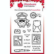 Woodware Craft Collection Woodware Clear Singles Owl Post 6 in x 8 in Stamp