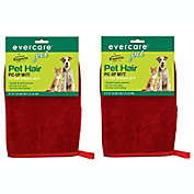 Evercare Pet Pick Hair and Dust Remover Pic-Up Mitt Red 2 Pack