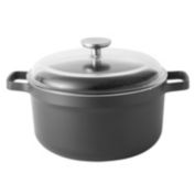 BergHOFF GEM  10" Non Stick Covered Stock Pot 5.2 Qt, Black