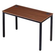 Eureka Home Office Multipurpose Computer Desk with Particle Wood Top, Metal Legs and Adjustable Leg Pads - Oak