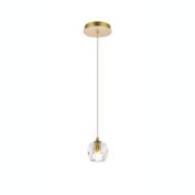 Elegant Lighting Adjustable Hanging Eren 1 Light Pendant for Living Room, Kitchen, Bedroom & Hallway, Gold