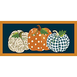 Evergreen Patterned Pumpkins Sassafras Indoor Outdoor Switch Doormat 1'10