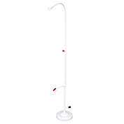 Swim Central 86-Inch White Standard Poolside Swimming Pool Shower with Foot Wash Spigot